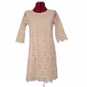 Mosnova Cream Lace Dress NWT